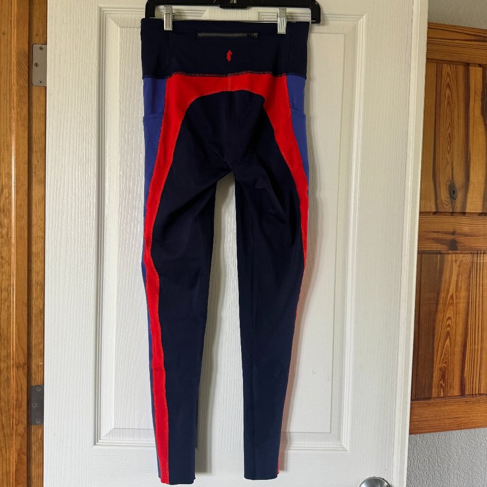 EUC Cotopaxi Women’s Sz M Navy Blue Red Maritime Roso Tight Base Layer Leggings